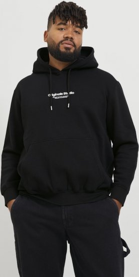 Jack & Jones ESTERBRO Hoodie Black - Sudaderas - Sudaderas 2XL-12XL