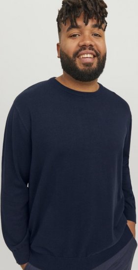 Jack & Jones BASIC Knitted Sweater Navy Blazer - Sudaderas - Sudaderas 2XL-12XL