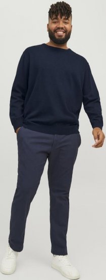 Jack & Jones BASIC Knitted Sweater Navy Blazer - Sudaderas - Sudaderas 2XL-12XL