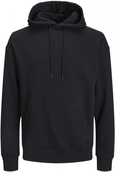 Jack & Jones BRADLEY Hoodie Black - Sudaderas - Sudaderas 2XL-12XL