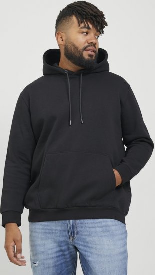 Jack & Jones BRADLEY Hoodie Black - Sudaderas - Sudaderas 2XL-12XL