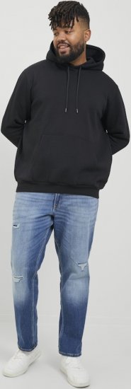 Jack & Jones BRADLEY Hoodie Black - Sudaderas - Sudaderas 2XL-12XL