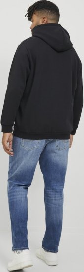 Jack & Jones BRADLEY Hoodie Black - Sudaderas - Sudaderas 2XL-12XL