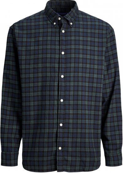 Jack & Jones JORCOZY FLANNEL CHECK SHIRT LS navy - Camisas - Camisas 2XL-10XL