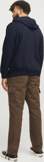 Jack & Jones CORP LOGO PLAY 5 Print Hoodie Navy Blazer - Sudaderas - Sudaderas 2XL-12XL