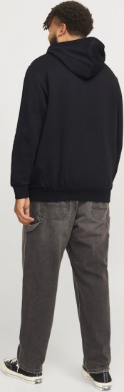 Jack & Jones CORP LOGO PLAY 5 Print Hoodie Black - Sudaderas - Sudaderas 2XL-12XL
