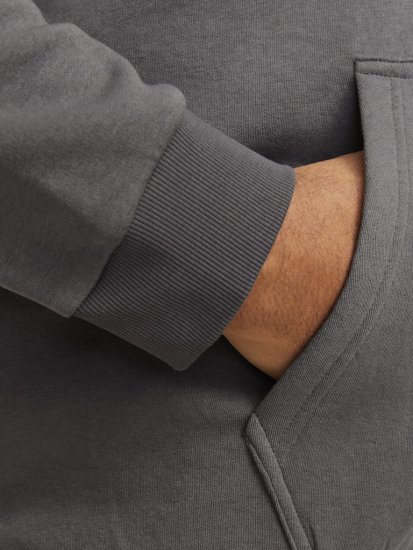 Jack & Jones BRADLEY Hoodie Grey - Sudaderas - Sudaderas 2XL-12XL