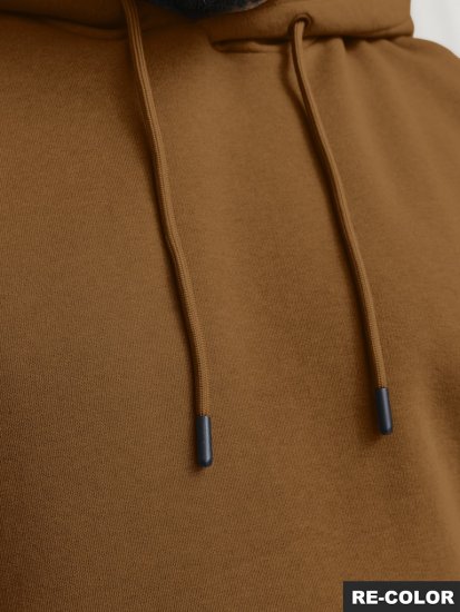Jack & Jones BRADLEY Hoodie Brown - Sudaderas - Sudaderas 2XL-12XL