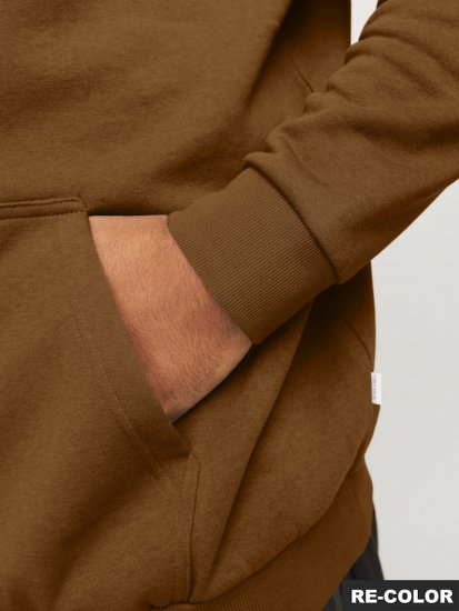 Jack & Jones BRADLEY Hoodie Brown - Sudaderas - Sudaderas 2XL-12XL