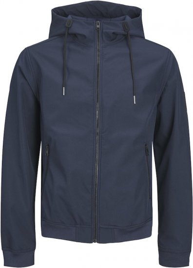 Jack & Jones BASIC Water-Resistant Softshell Jacket Navy Blazer - Chaquetas - Chaquetas Tallas Grandes 2XL-8XL
