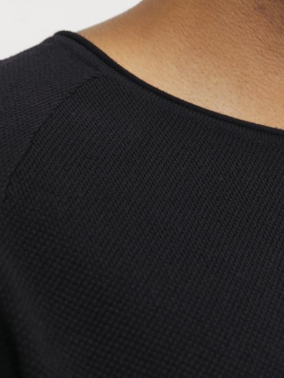 Jack & Jones HILL Knitted Sweater Black - Sudaderas - Sudaderas 2XL-12XL