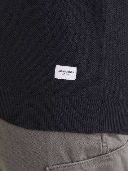 Jack & Jones HILL Knitted Sweater Black - Sudaderas - Sudaderas 2XL-12XL