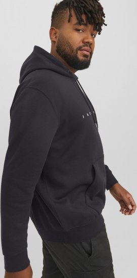 Jack & Jones STAR Hoodie Black - Sudaderas - Sudaderas 2XL-12XL
