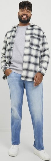 Jack & Jones BRADLEY Sweatshirt Light Grey Melange - Sudaderas - Sudaderas 2XL-12XL