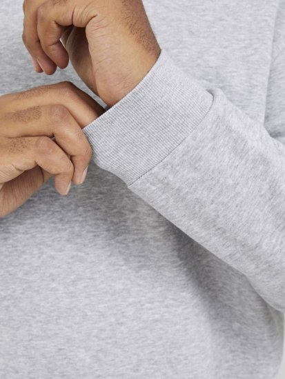 Jack & Jones BRADLEY Sweatshirt Light Grey Melange - Sudaderas - Sudaderas 2XL-12XL