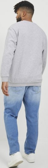 Jack & Jones BRADLEY Sweatshirt Light Grey Melange - Sudaderas - Sudaderas 2XL-12XL