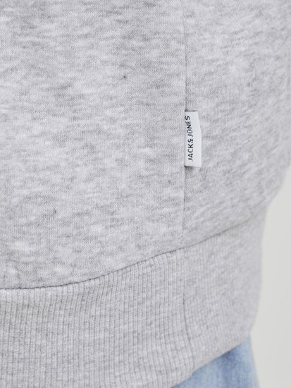 Jack & Jones BRADLEY Sweatshirt Light Grey Melange - Sudaderas - Sudaderas 2XL-12XL