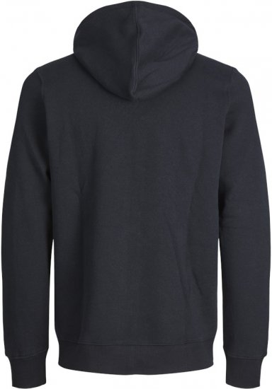 Jack & Jones BRADLEY Zip Hoodi Black - Sudaderas - Sudaderas 2XL-12XL