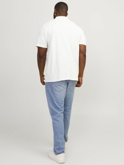 Jack & Jones Rodney Short Sleeve Polo White - Polos - Polos 2XL-8XL