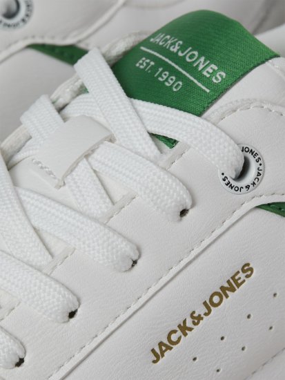 Jack & Jones Ealing 7992 Sneakers White/TREKKING GREEN - Calzado de hombre 40-52 - Zapatillas de hombre tallas 40-52