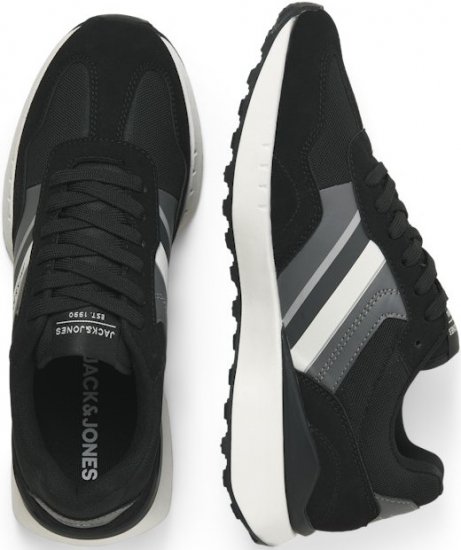 Jack & Jones Boston Combo Sneakers Black - Calzado de hombre 40-52 - Zapatillas de hombre tallas 40-52