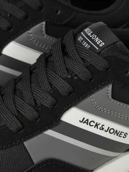 Jack & Jones Boston Combo Sneakers Black - Calzado de hombre 40-52 - Zapatillas de hombre tallas 40-52