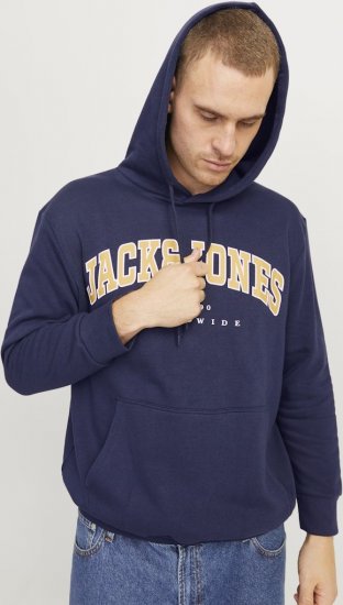 Jack & Jones CALEB Hoodie Navy Blazer - Sudaderas - Sudaderas 2XL-12XL
