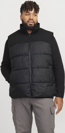Jack & Jones MOON Bodywarmer Black - Chaquetas - Chaquetas Tallas Grandes 2XL-8XL