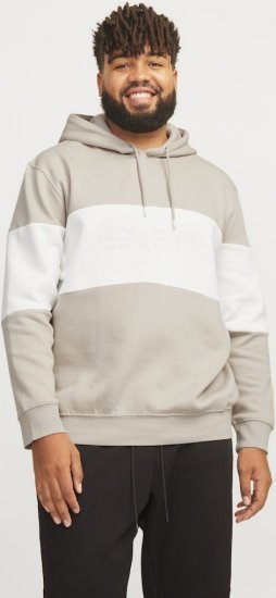 Jack & Jones LEGACY 2 Color Hoodie Beige - Sudaderas - Sudaderas 2XL-12XL