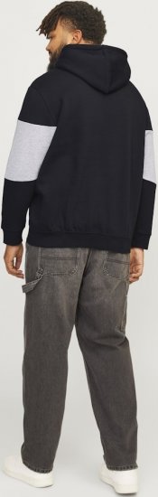 Jack & Jones LEGACY 2 Color Hoodie Black - Sudaderas - Sudaderas 2XL-12XL