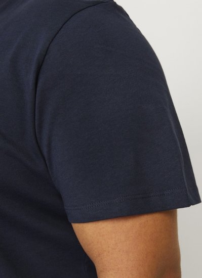 Jack & Jones CALEB VARSITY O-Neck T-Shirt Navy Blazer - Camisetas - Camisetas - 2XL-14XL