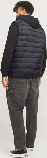 Jack & Jones SPRINT BODYWARMER With Collar Black - Chaquetas - Chaquetas Tallas Grandes 2XL-8XL