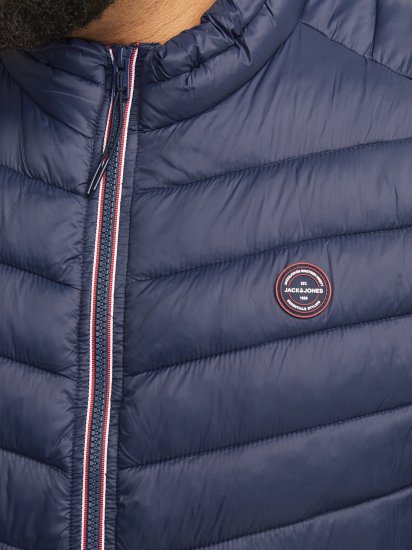 Jack & Jones SPRINT True Red Stitches BODYWARMER Navy Blazer - Chaquetas - Chaquetas Tallas Grandes 2XL-8XL