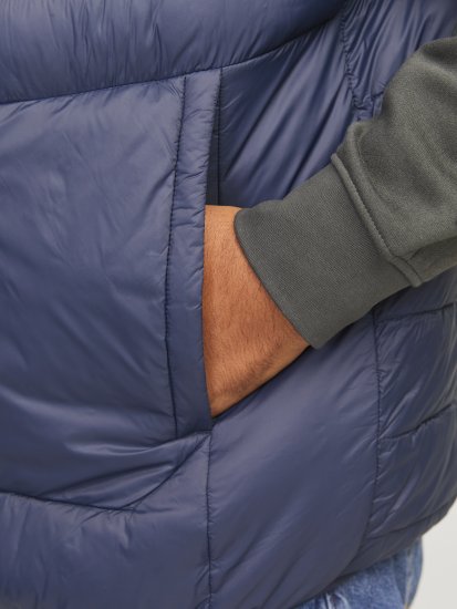 Jack & Jones SPRINT True Red Stitches BODYWARMER Navy Blazer - Chaquetas - Chaquetas Tallas Grandes 2XL-8XL