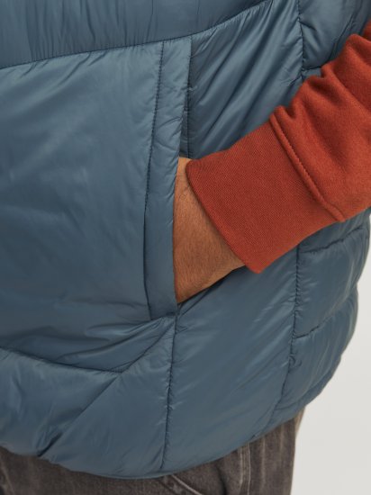 Jack & Jones SPRINT Black Blocking BODYWARMER With Collar Dark Turquoise - Chaquetas - Chaquetas Tallas Grandes 2XL-8XL