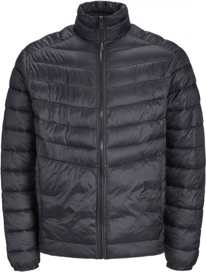 Jack & Jones SPRINT Quilted Collar Jacket Black - Chaquetas - Chaquetas Tallas Grandes 2XL-8XL
