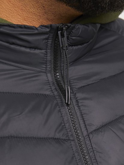 Jack & Jones SPRINT Quilted Collar Jacket Black - Chaquetas - Chaquetas Tallas Grandes 2XL-8XL