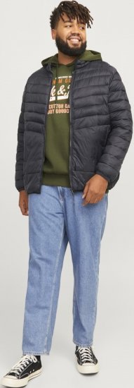 Jack & Jones SPRINT Quilted Collar Jacket Black - Chaquetas - Chaquetas Tallas Grandes 2XL-8XL