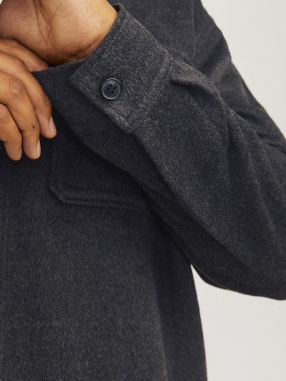 Jack & Jones BRADLEY OLLIE Overshirt LS Black - Camisas - Camisas 2XL-10XL