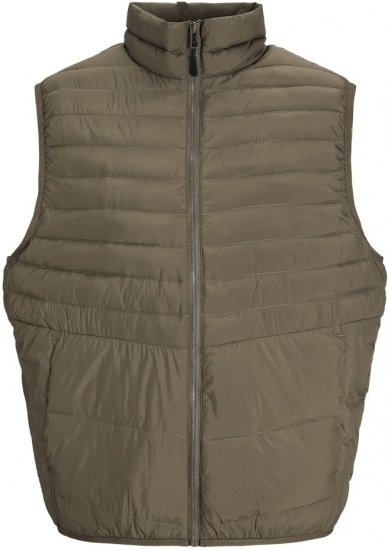 Jack & Jones STATE Vest Brown - Chaquetas - Chaquetas Tallas Grandes 2XL-8XL
