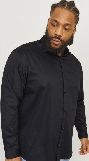 Jack & Jones ARMA LS Shirt Black - Camisas - Camisas 2XL-10XL