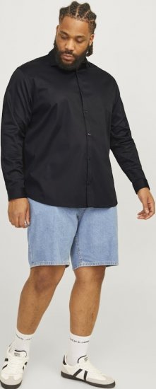 Jack & Jones ARMA LS Shirt Black - Camisas - Camisas 2XL-10XL