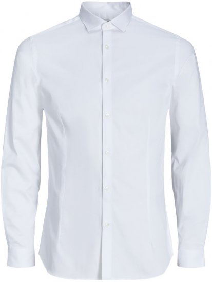 Jack & Jones ARMA LS Shirt White - Camisas - Camisas 2XL-10XL