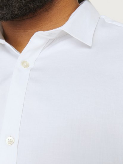 Jack & Jones ARMA LS Shirt White - Camisas - Camisas 2XL-10XL