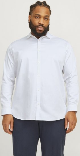 Jack & Jones ARMA LS Shirt White - Camisas - Camisas 2XL-10XL