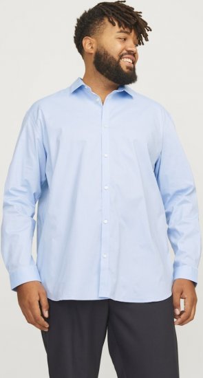 Jack & Jones ARMA LS Shirt Cashmere Blue - Camisas - Camisas 2XL-10XL
