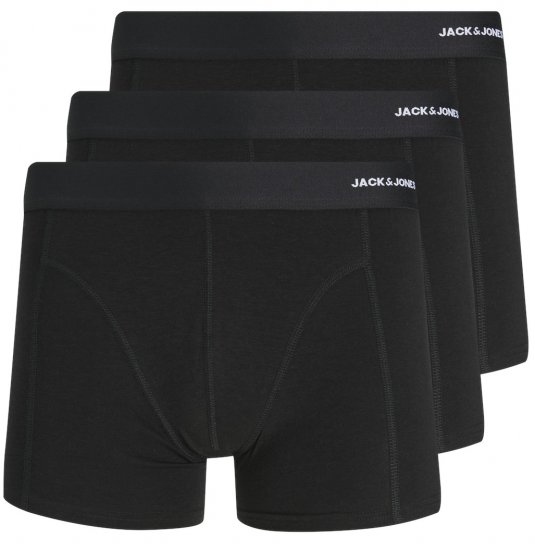 Jack & Jones BASIC BAMBOO Trunks 3-Pack Black - Ropa interior - Ropa interior 2XL-8XL