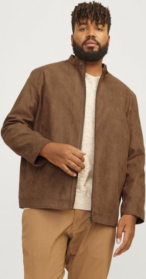 Jack & Jones DYLAN Clean Jacket Brown - Chaquetas - Chaquetas Tallas Grandes 2XL-8XL