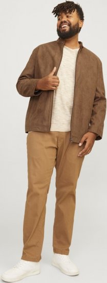 Jack & Jones DYLAN Clean Jacket Brown - Chaquetas - Chaquetas Tallas Grandes 2XL-8XL
