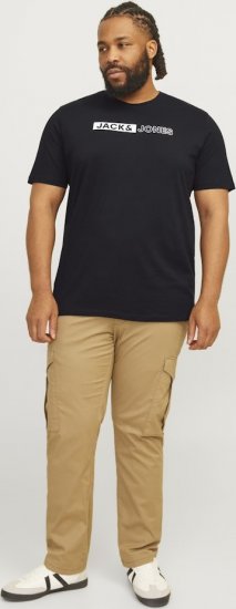 Jack & Jones CORP Logo Play 5 T-Shirt Black - Camisetas - Camisetas - 2XL-14XL